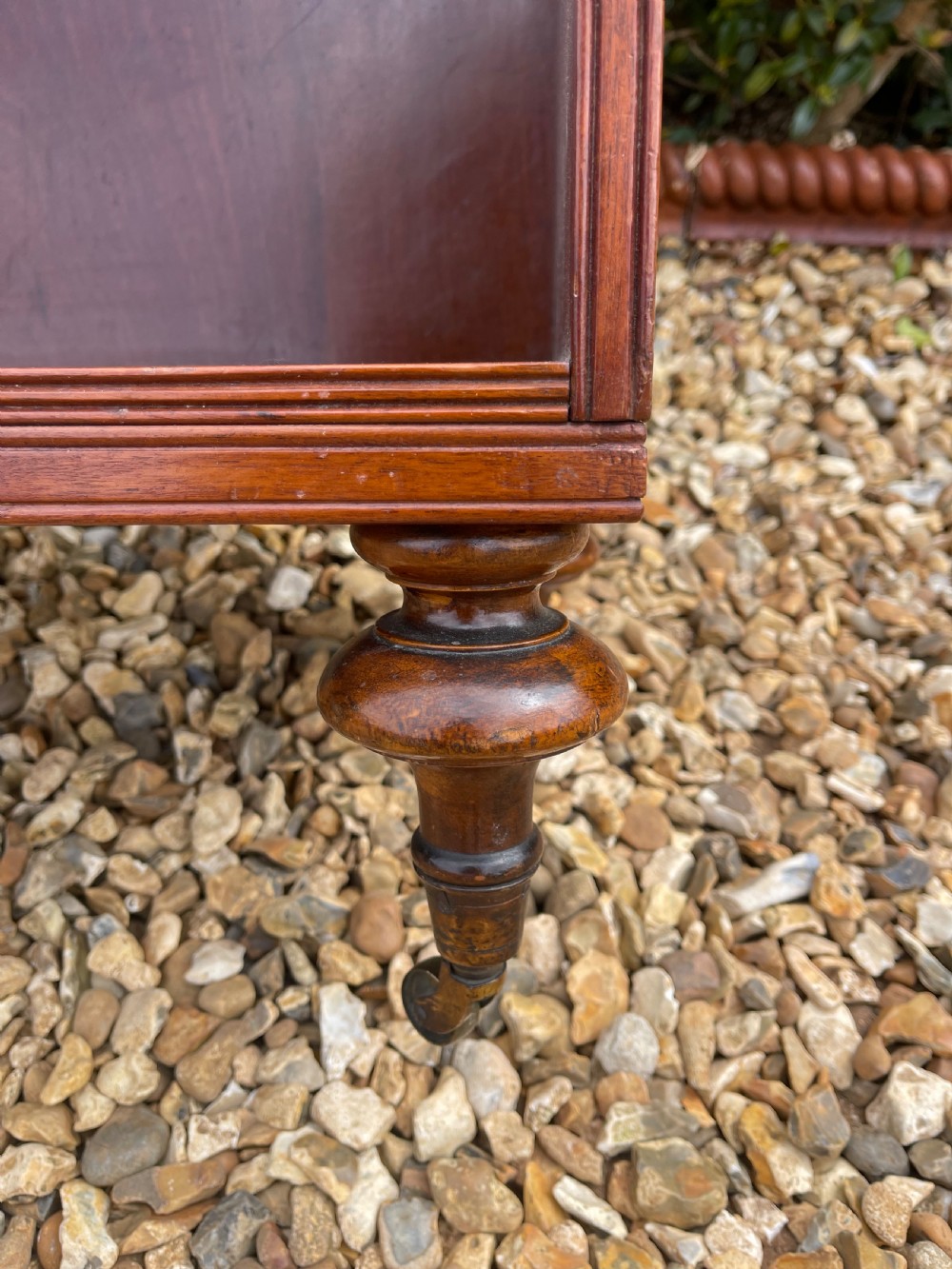 Small mahogany waterfall bookcase  View III