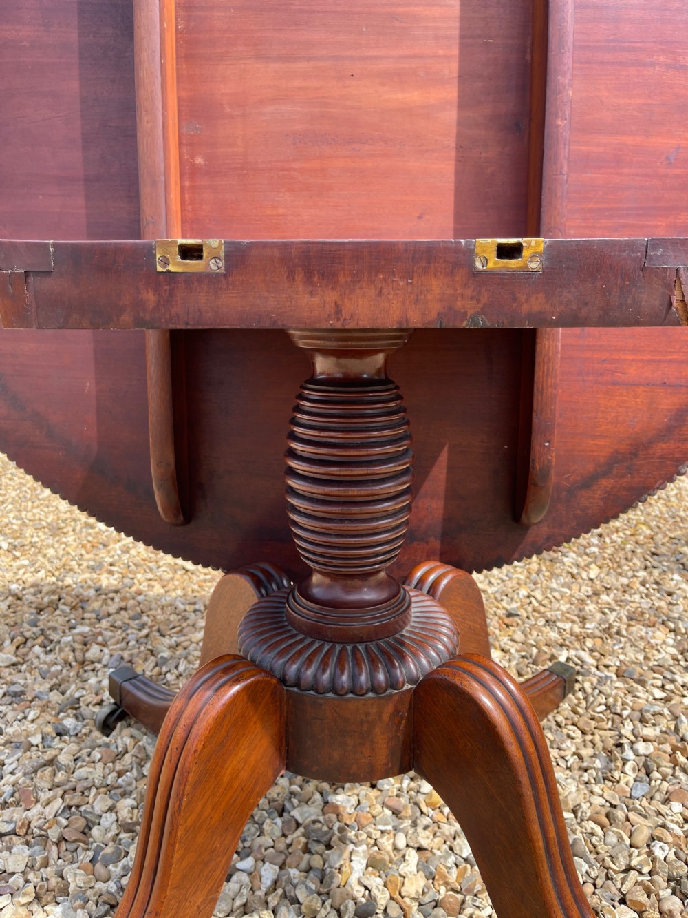 Nineteenth Century mahogany pedestal table  View II