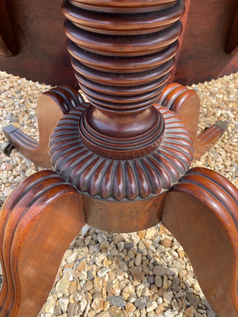 Nineteenth Century mahogany pedestal table  View IX