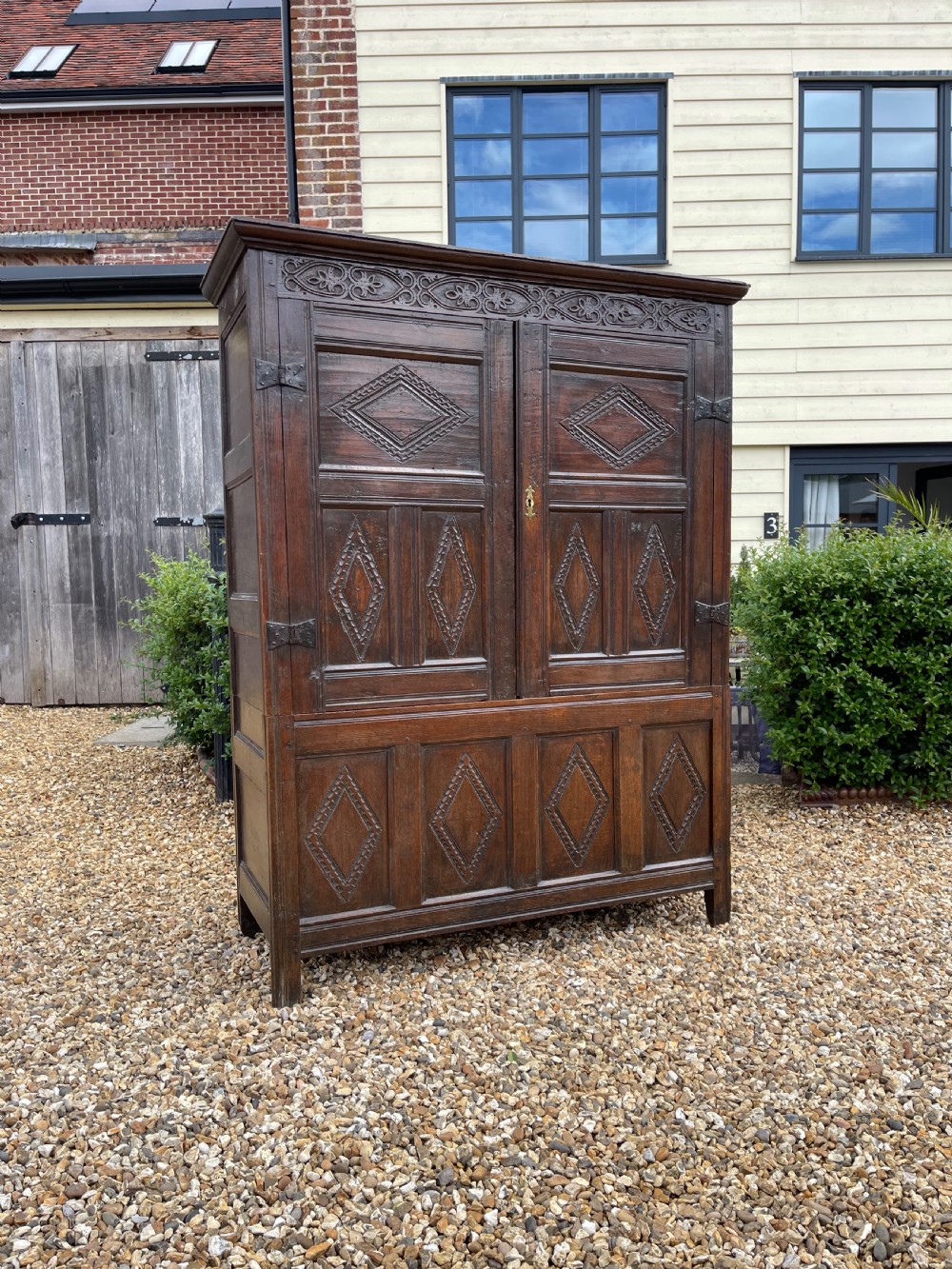 Seventeenth century oak cupboard 