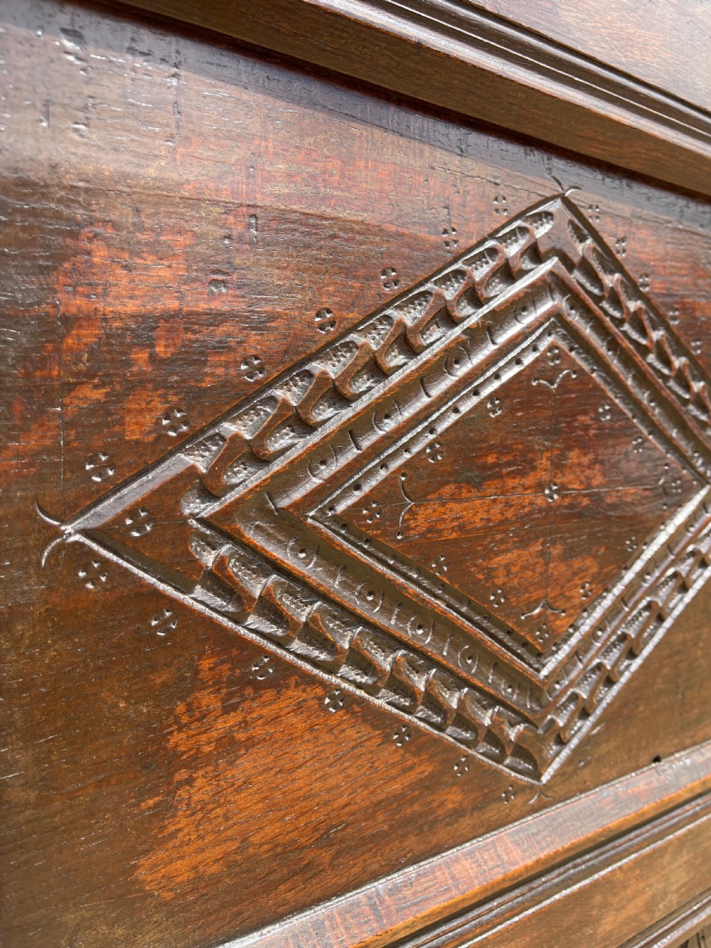 Seventeenth century oak cupboard  View II