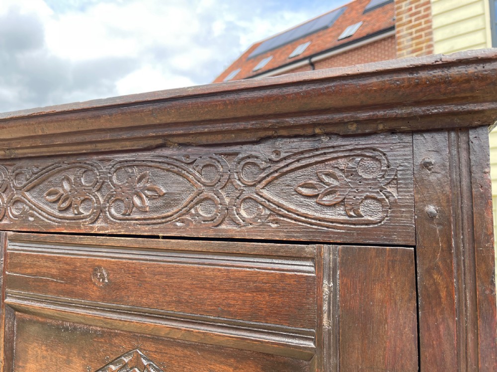 Seventeenth century oak cupboard  View V
