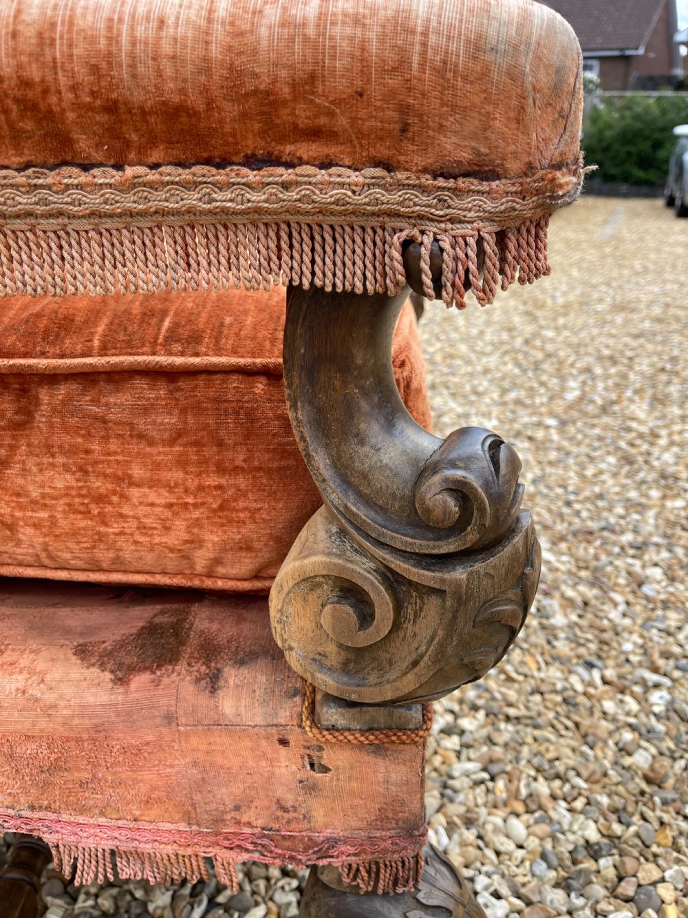 Pair of large walnut armchairs  View IV