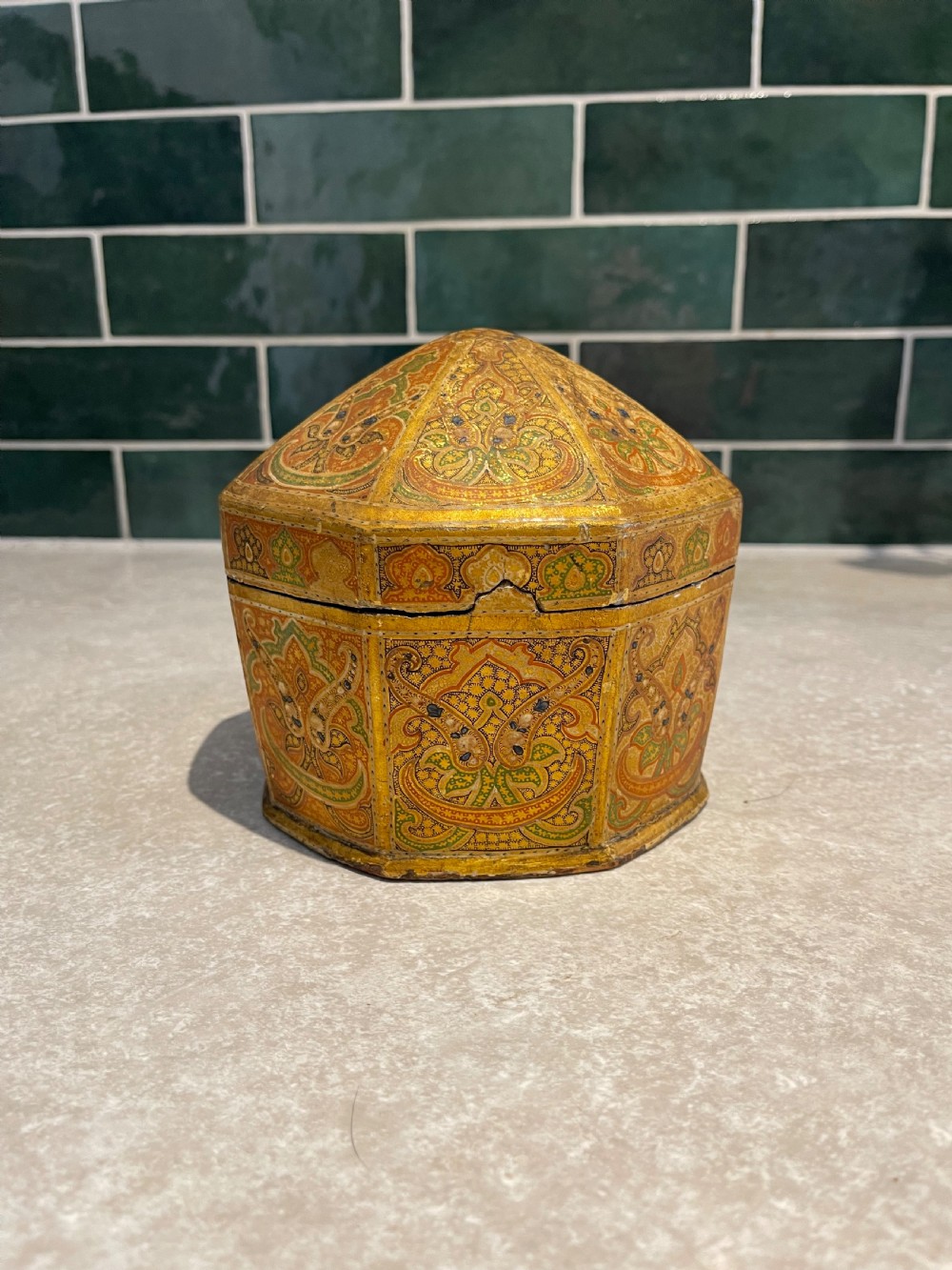 Kashmiri papier mache box