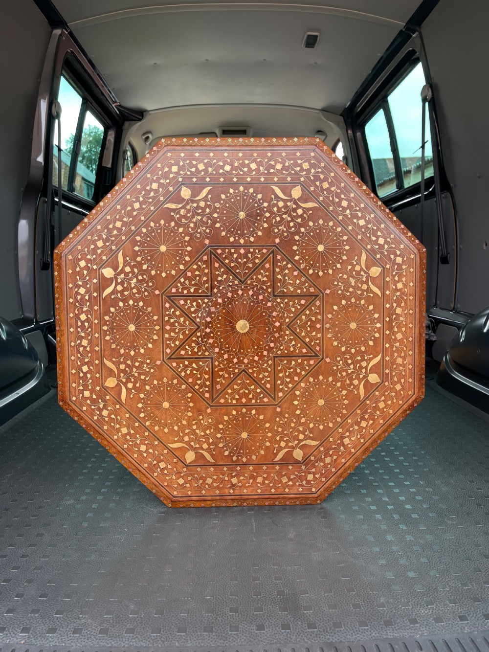 Brass inlaid Hoshiarpur table  View II