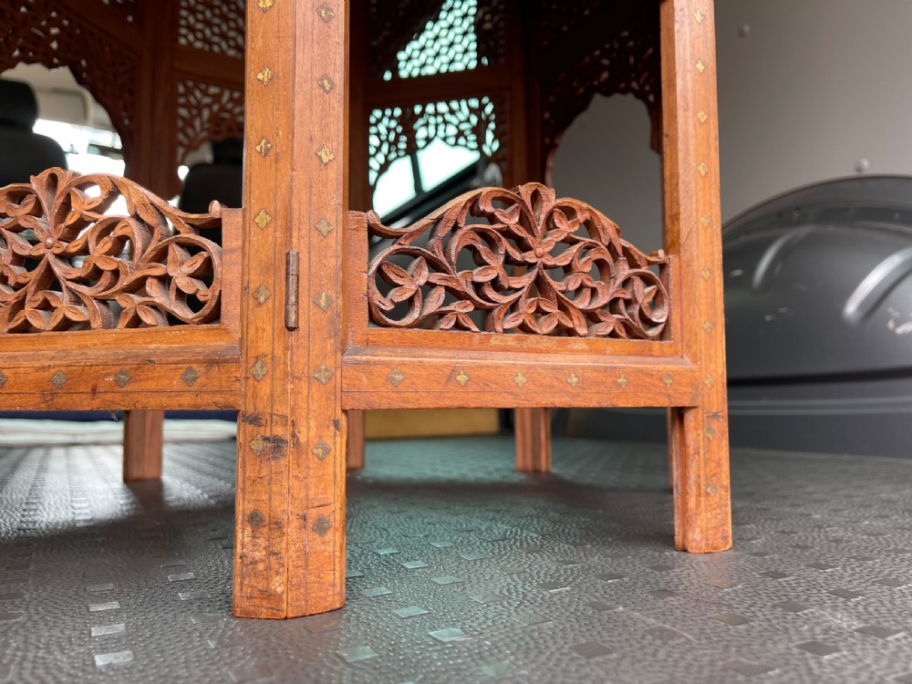 Brass inlaid Hoshiarpur table  View V