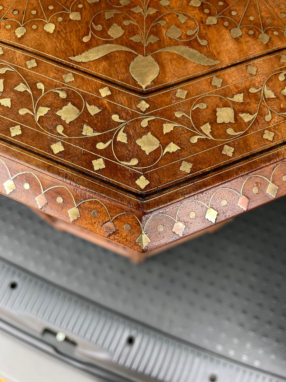 Brass inlaid Hoshiarpur table  View VI