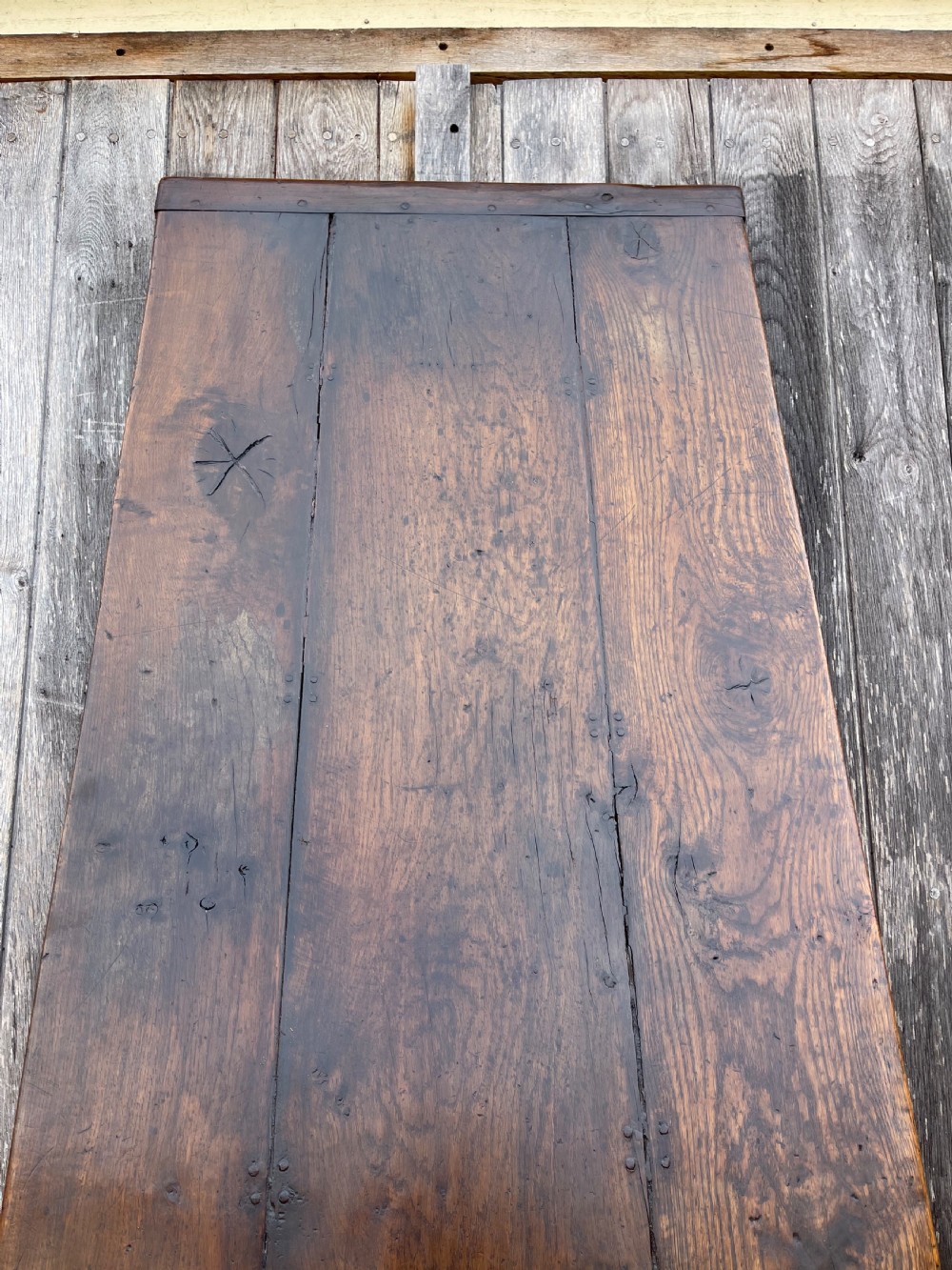Oak refectory table  View III