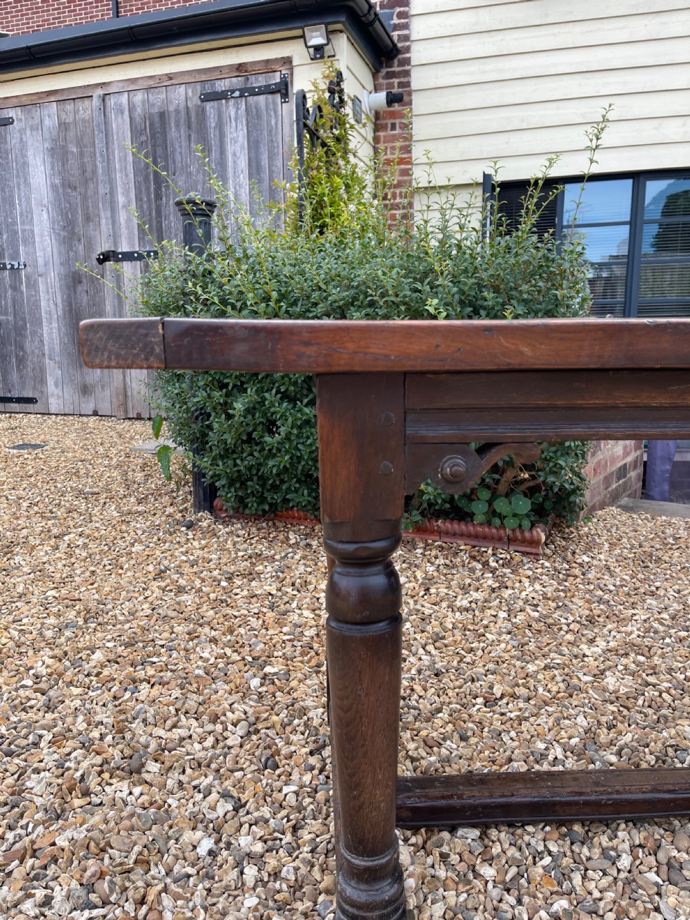 Oak refectory table  View VII