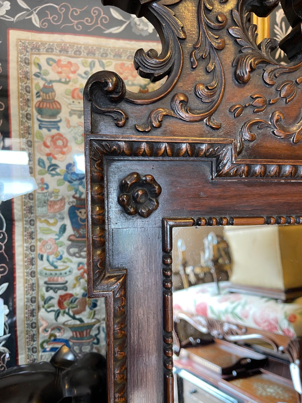 Georgian style mahogany mirror  View IV
