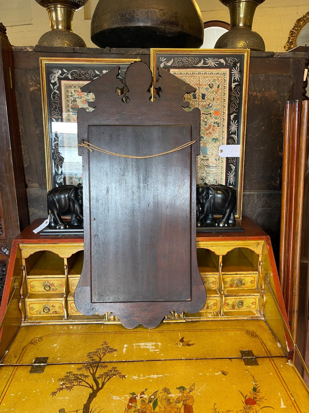 Georgian style mahogany mirror  View V