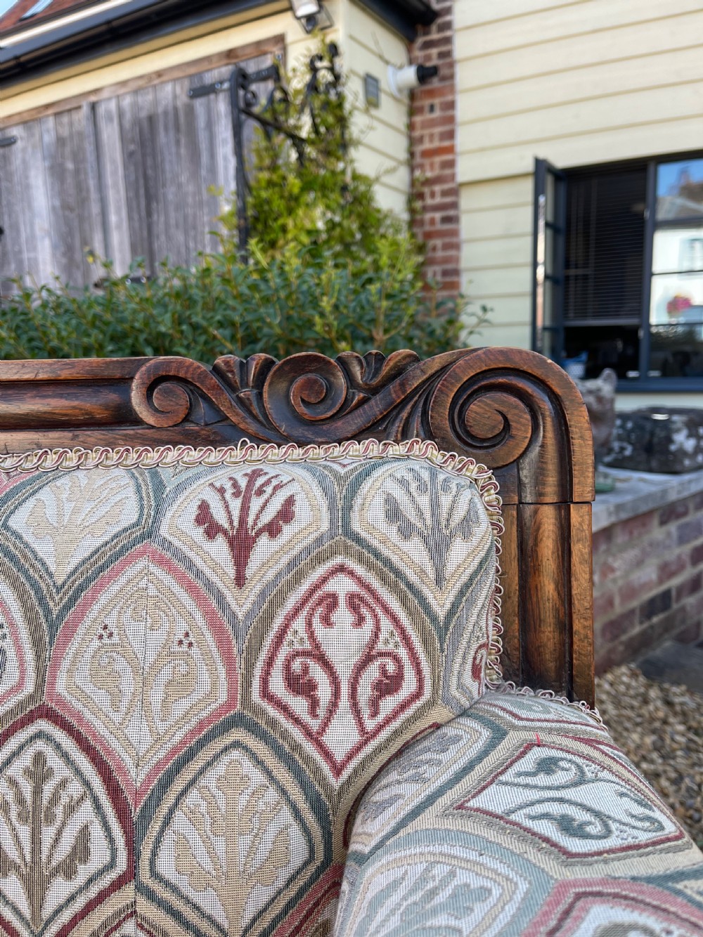 Nineteenth century simulated rosewood sofa View III