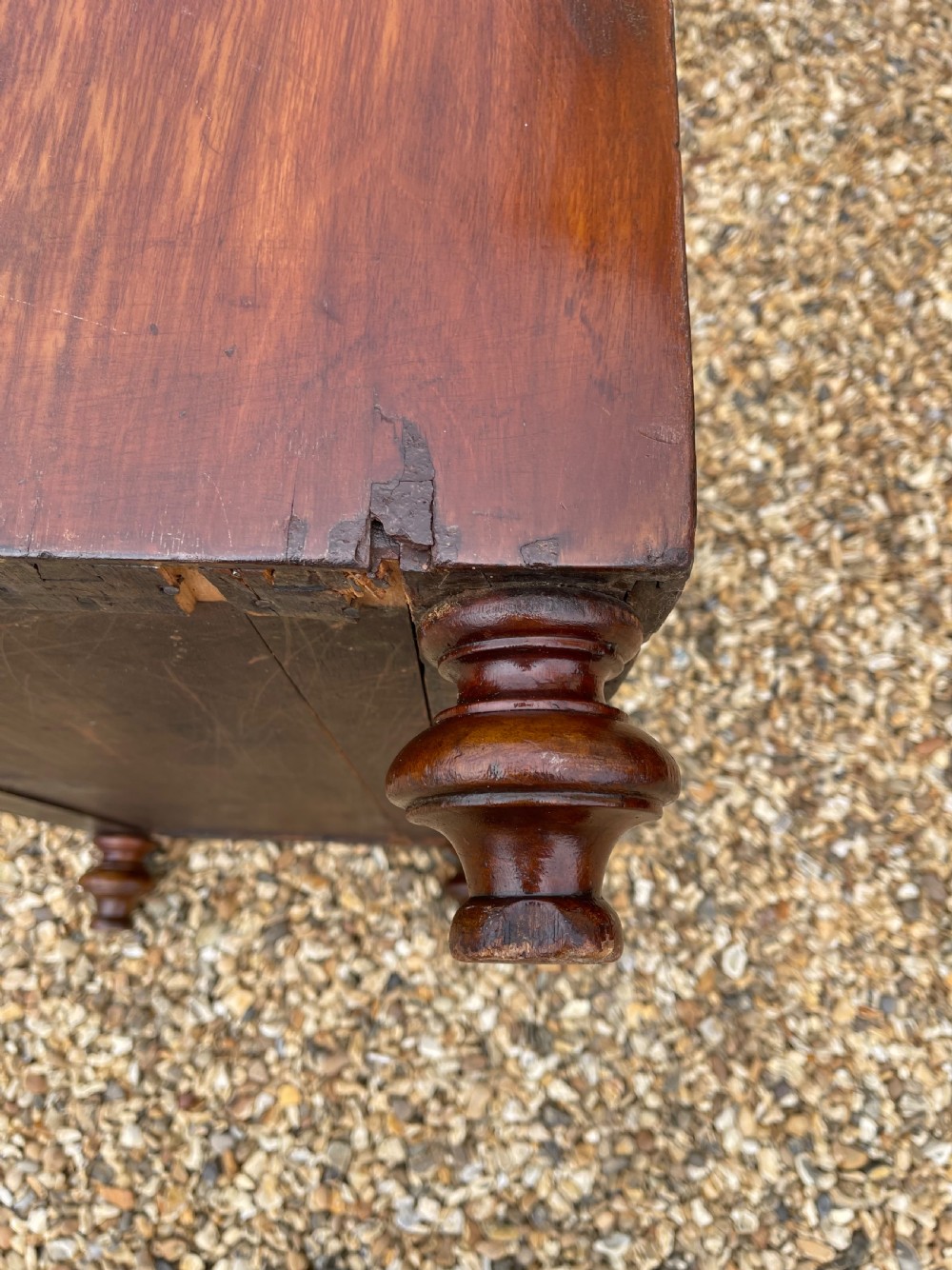 Nineteenth Century mahogany military chest  View II