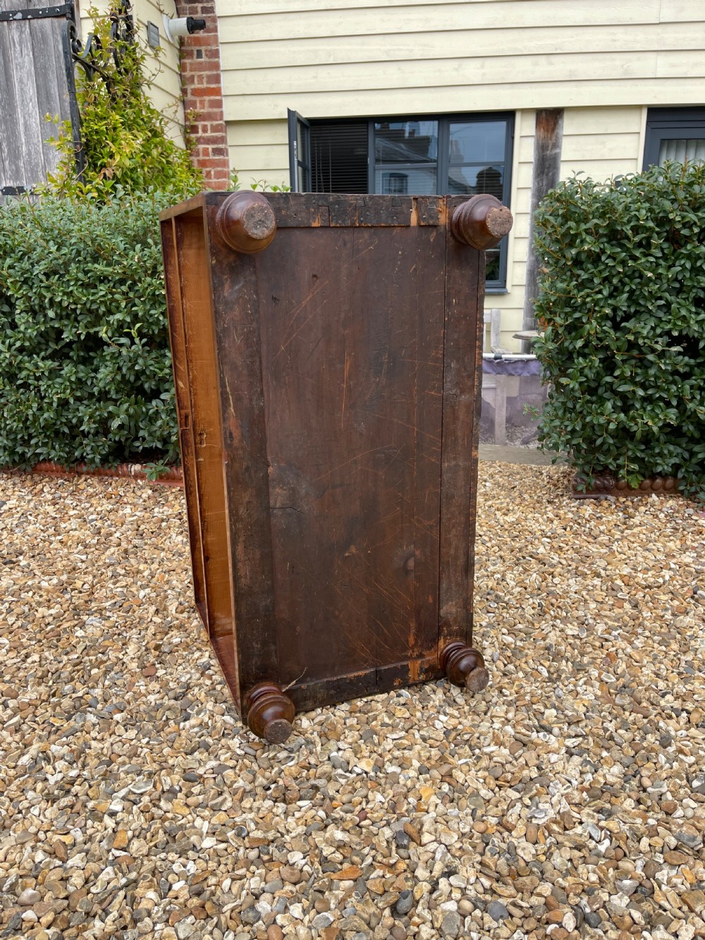 Nineteenth Century mahogany military chest  View V