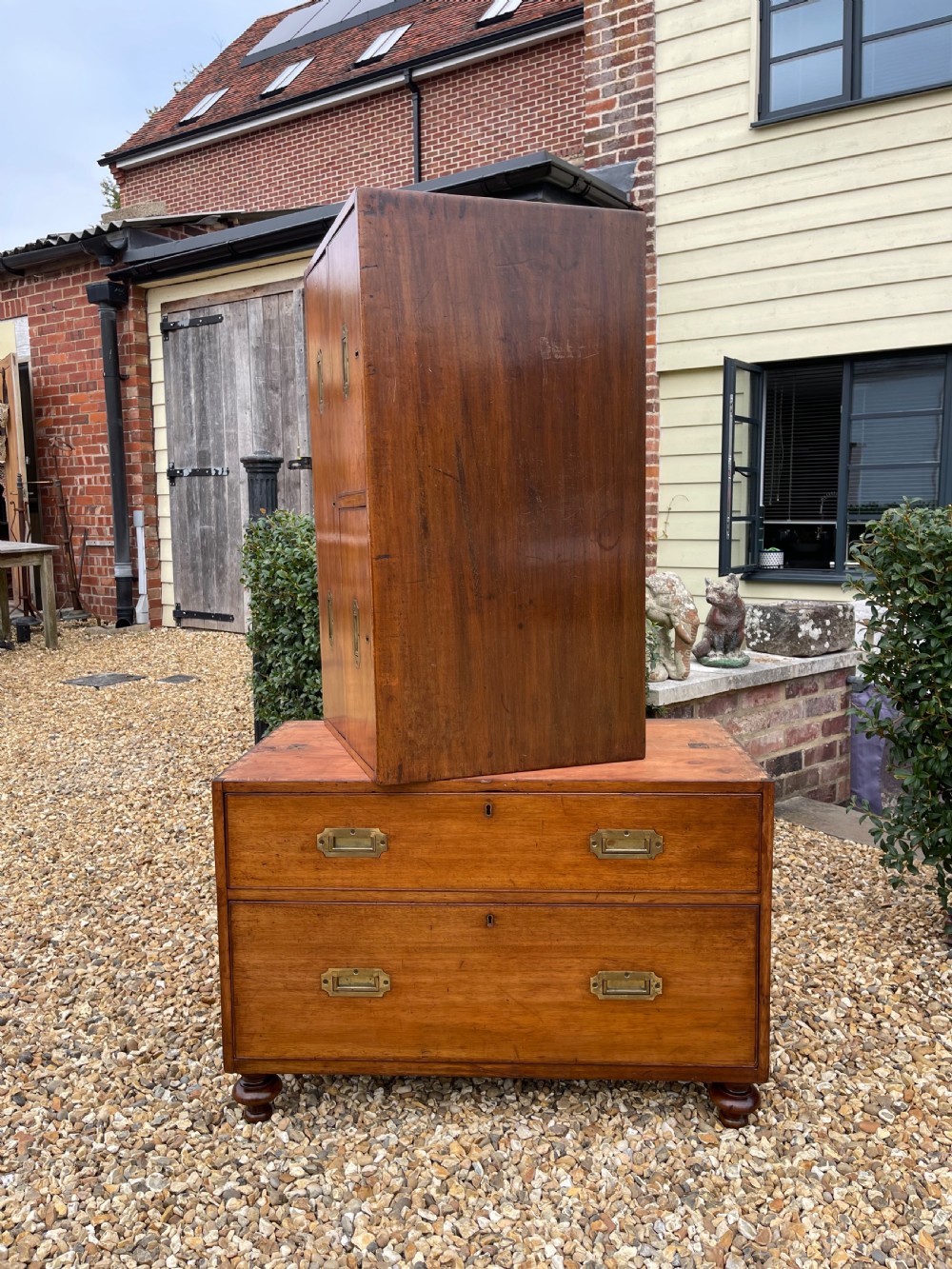 Nineteenth Century mahogany military chest  View VII