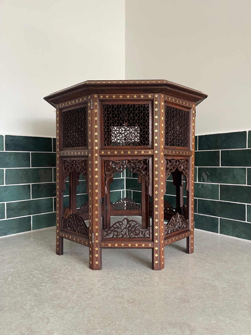 Brass inlaid Hoshiarpur table  View VII