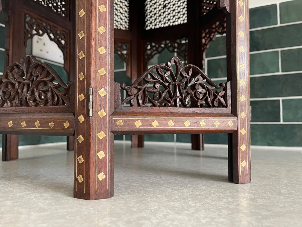 Brass inlaid Hoshiarpur table  View VIII