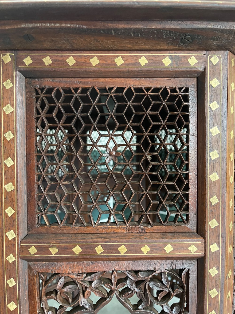 Brass inlaid Hoshiarpur table  View IX