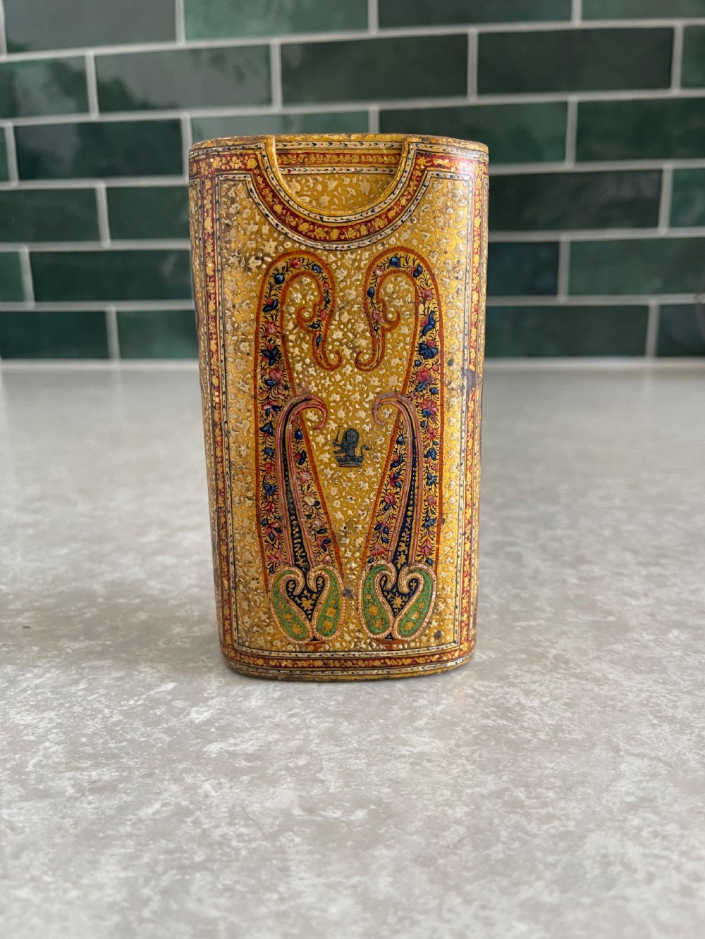 Fine Kashmiri small container 