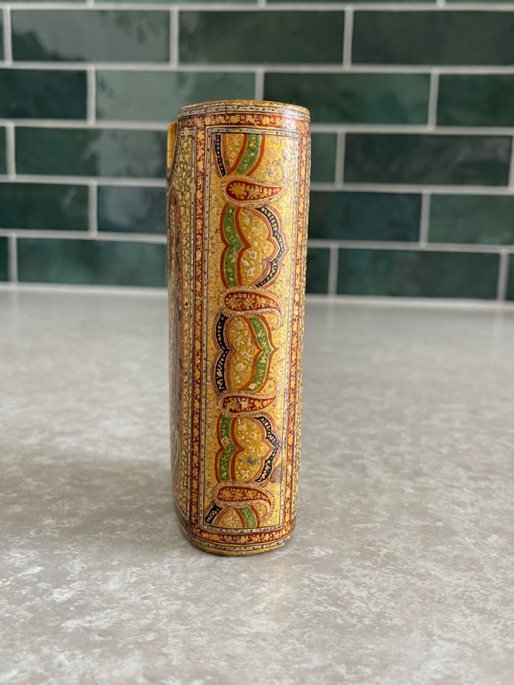 Fine Kashmiri small container  View II