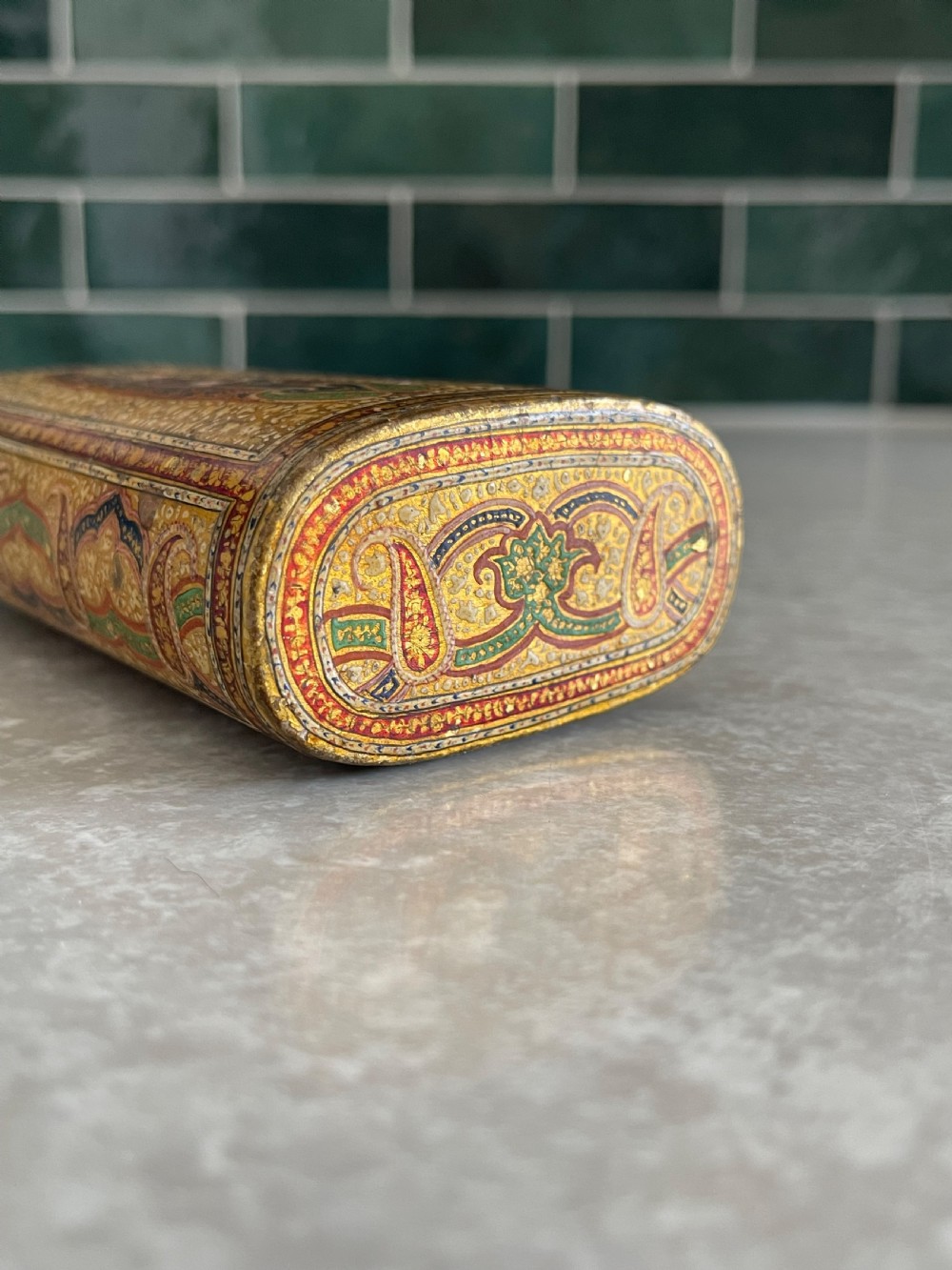 Fine Kashmiri small container  View VIII