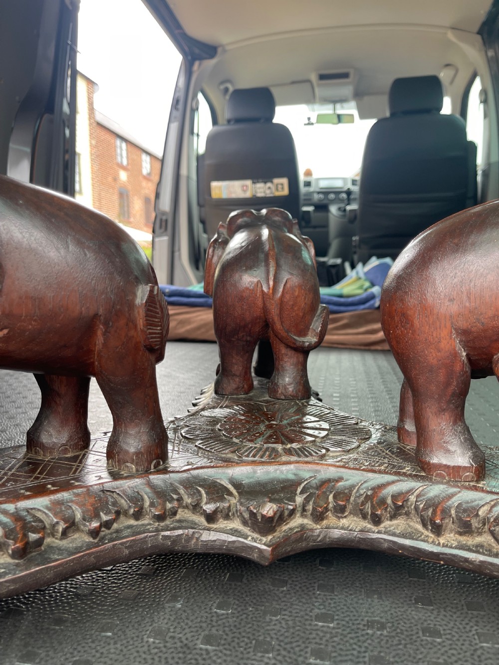 Indian elephant coffee table  View VIII
