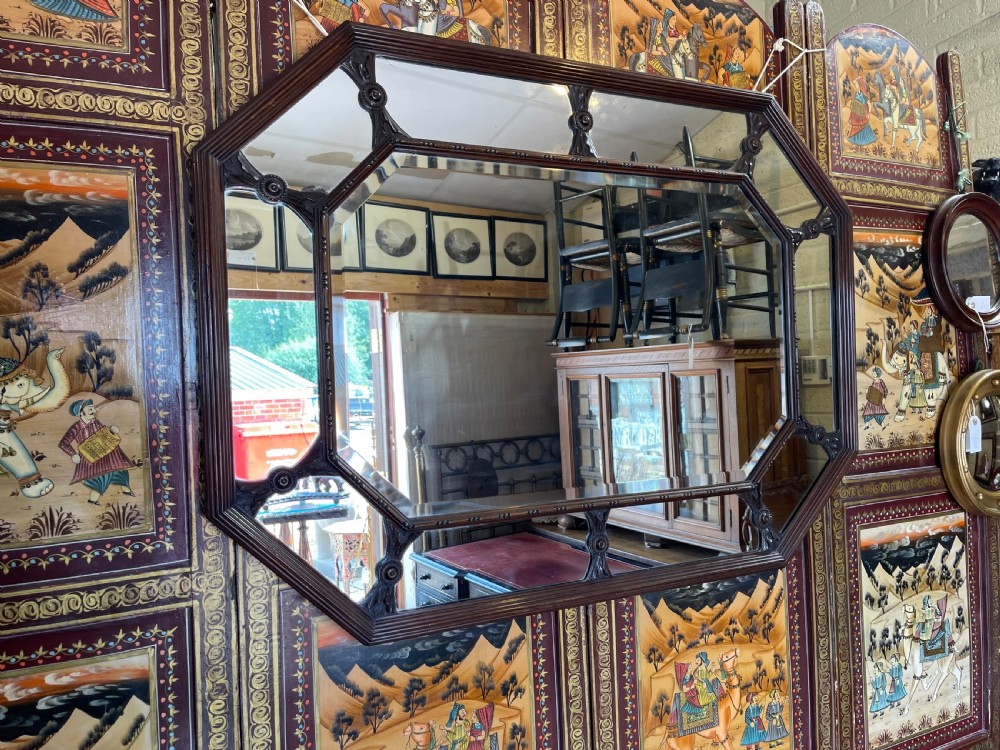 Nineteenth Century mahogany margin mirror 
