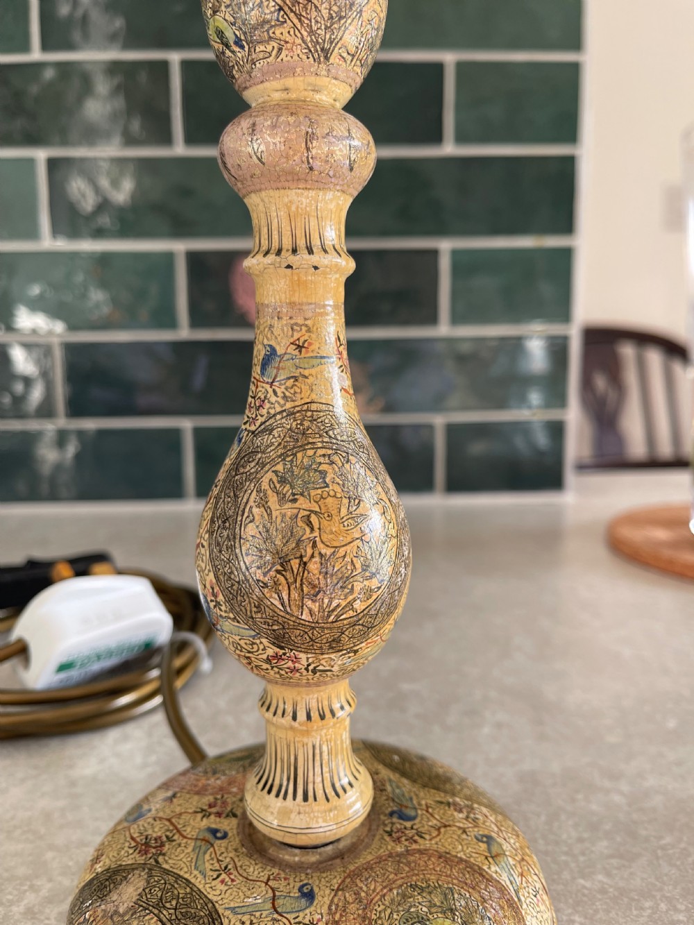 Kashmiri lamp View III