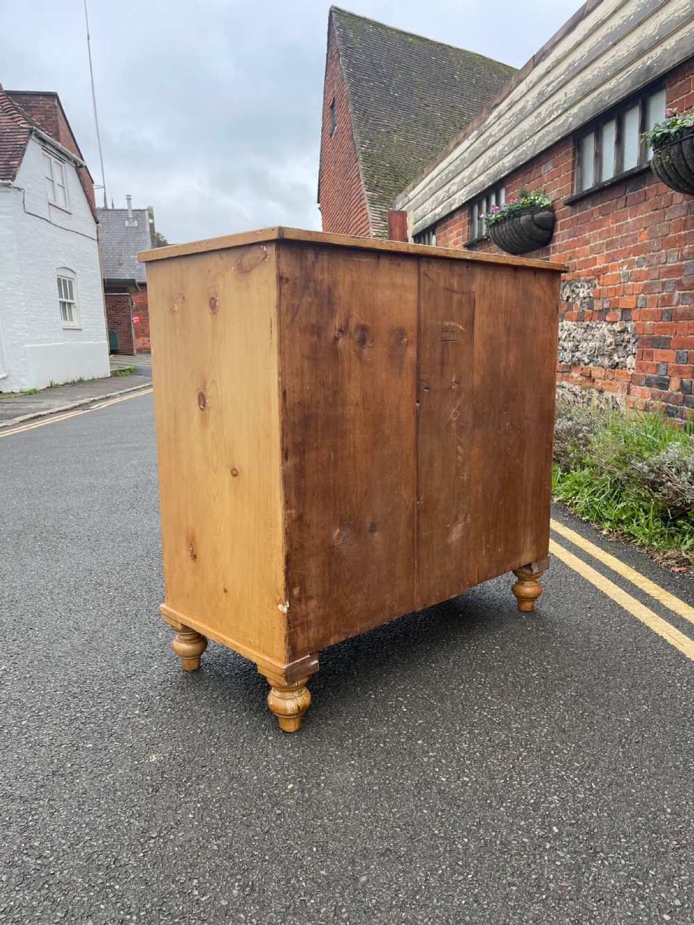 Victorian pine chest  View V