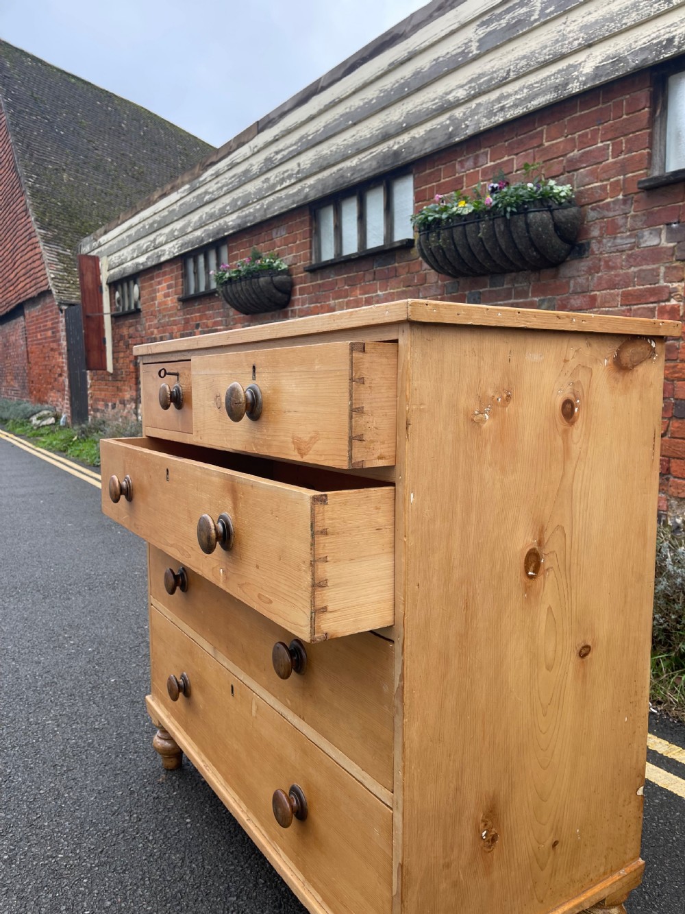 Victorian pine chest  View VI