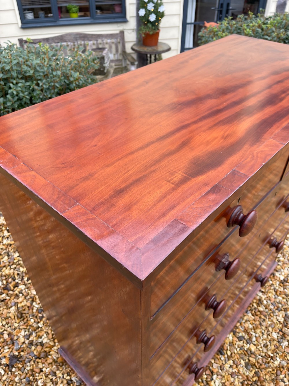 Victorian Mahogany chest of drawers  View III