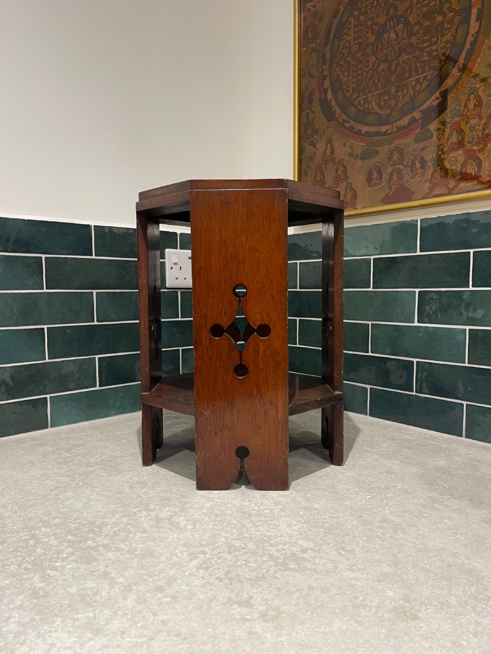 Arts and crafts mahogany table 