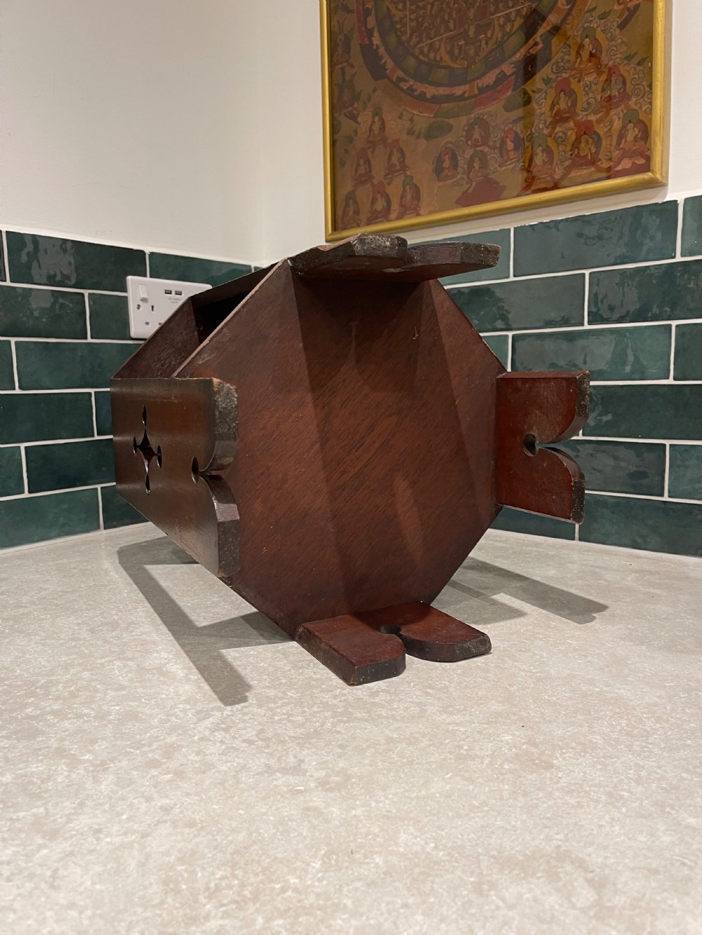 Arts and crafts mahogany table  View III