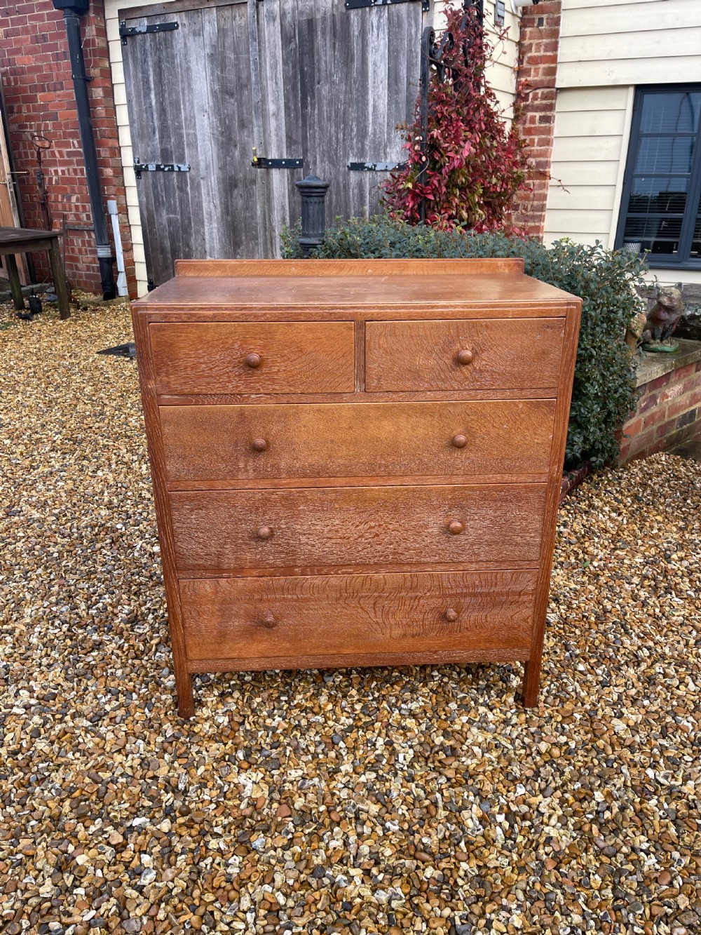 Heals oak chest of drawers  View IV