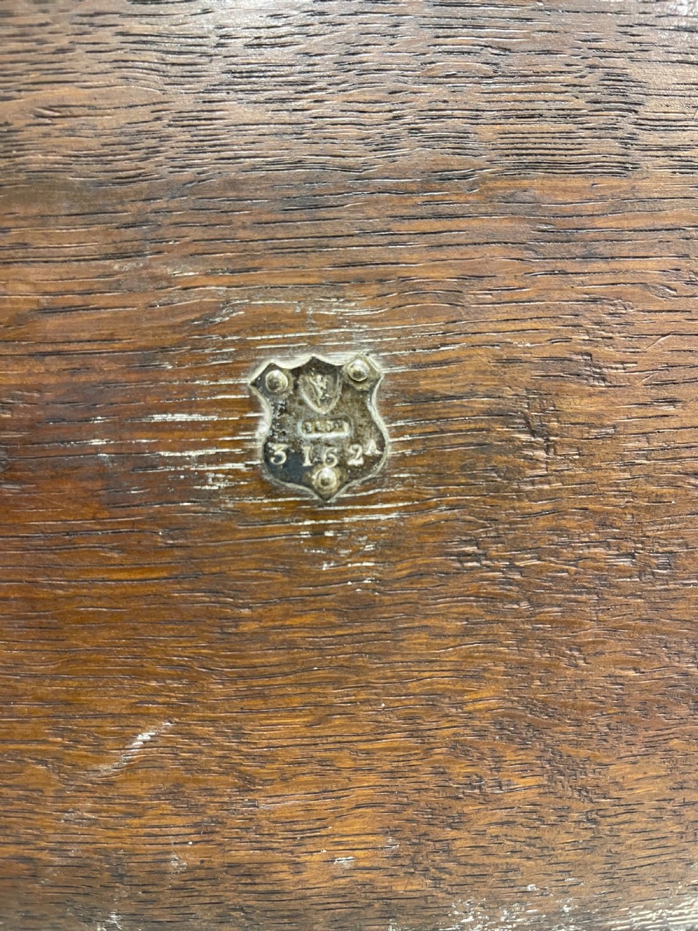 Nineteenth Century oak tantalus with stoneware flagons View VIII