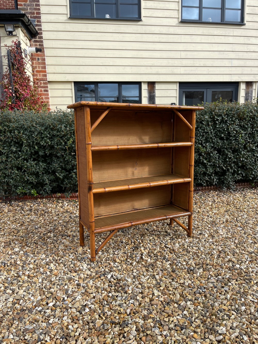 Victorian bamboo bookcase 