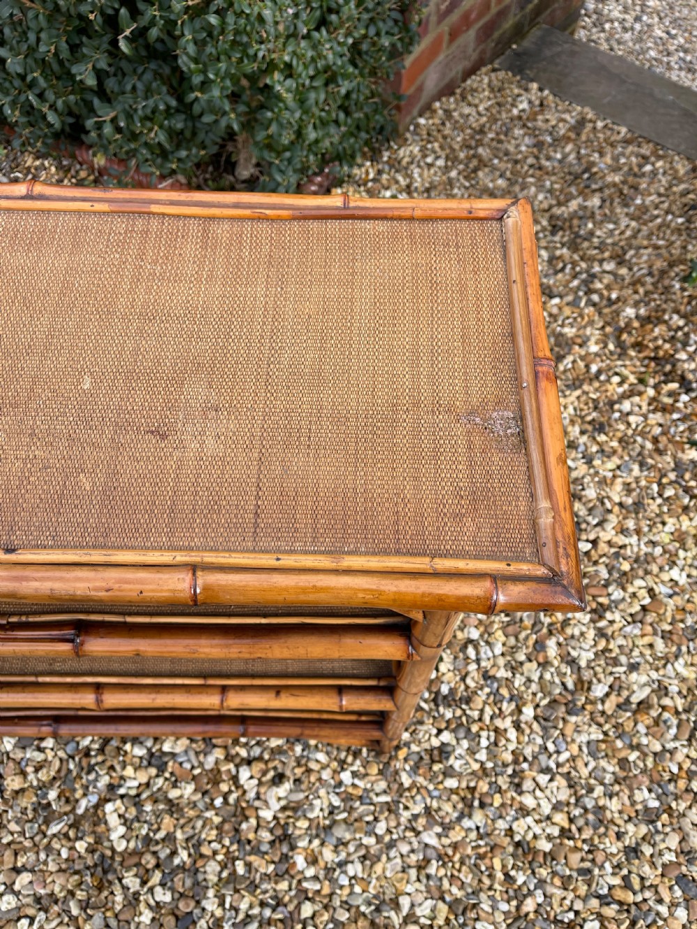 Victorian bamboo bookcase  View II