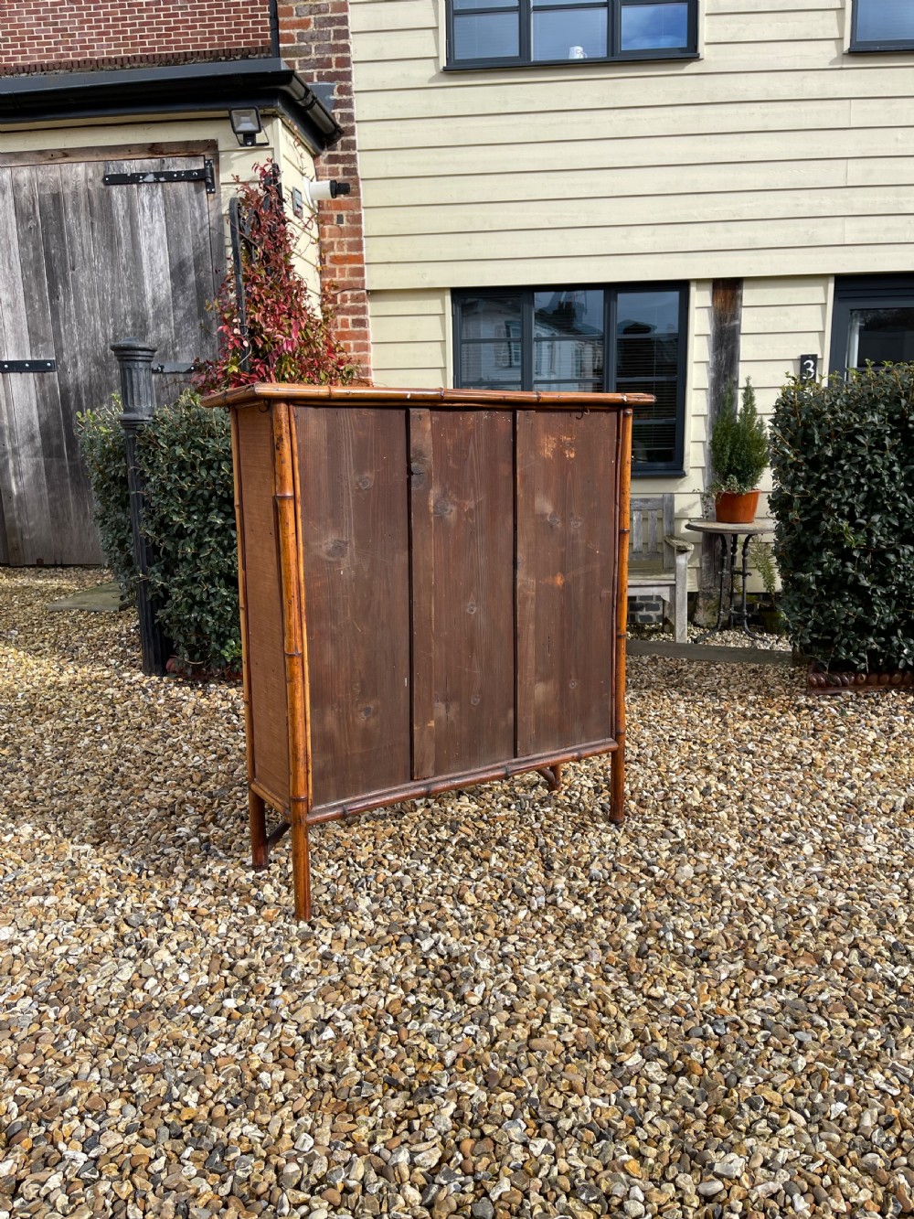 Victorian bamboo bookcase  View III