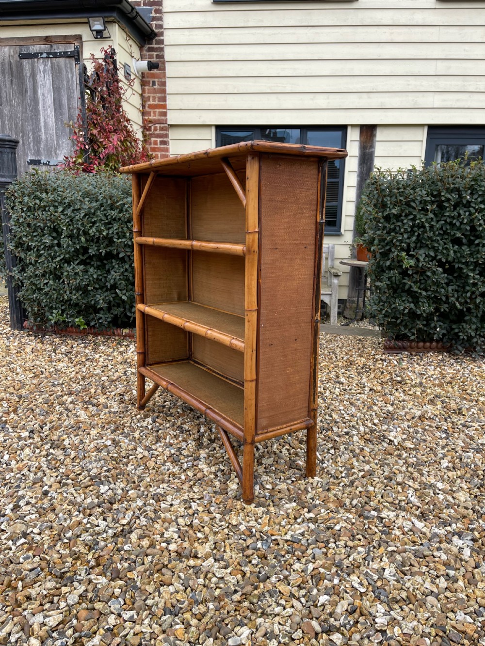 Victorian bamboo bookcase  View V