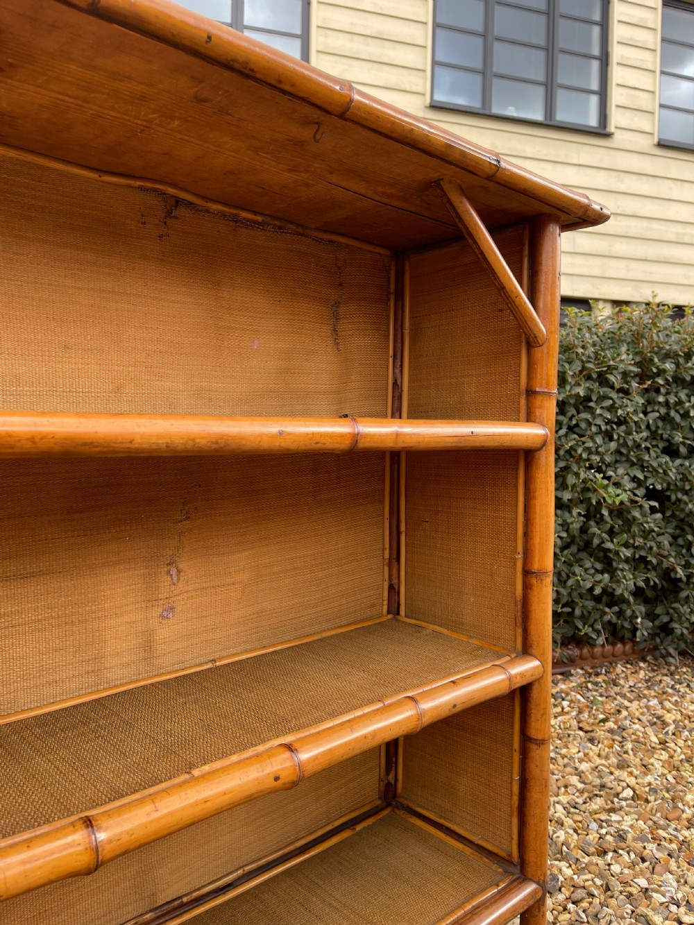 Victorian bamboo bookcase  View VI