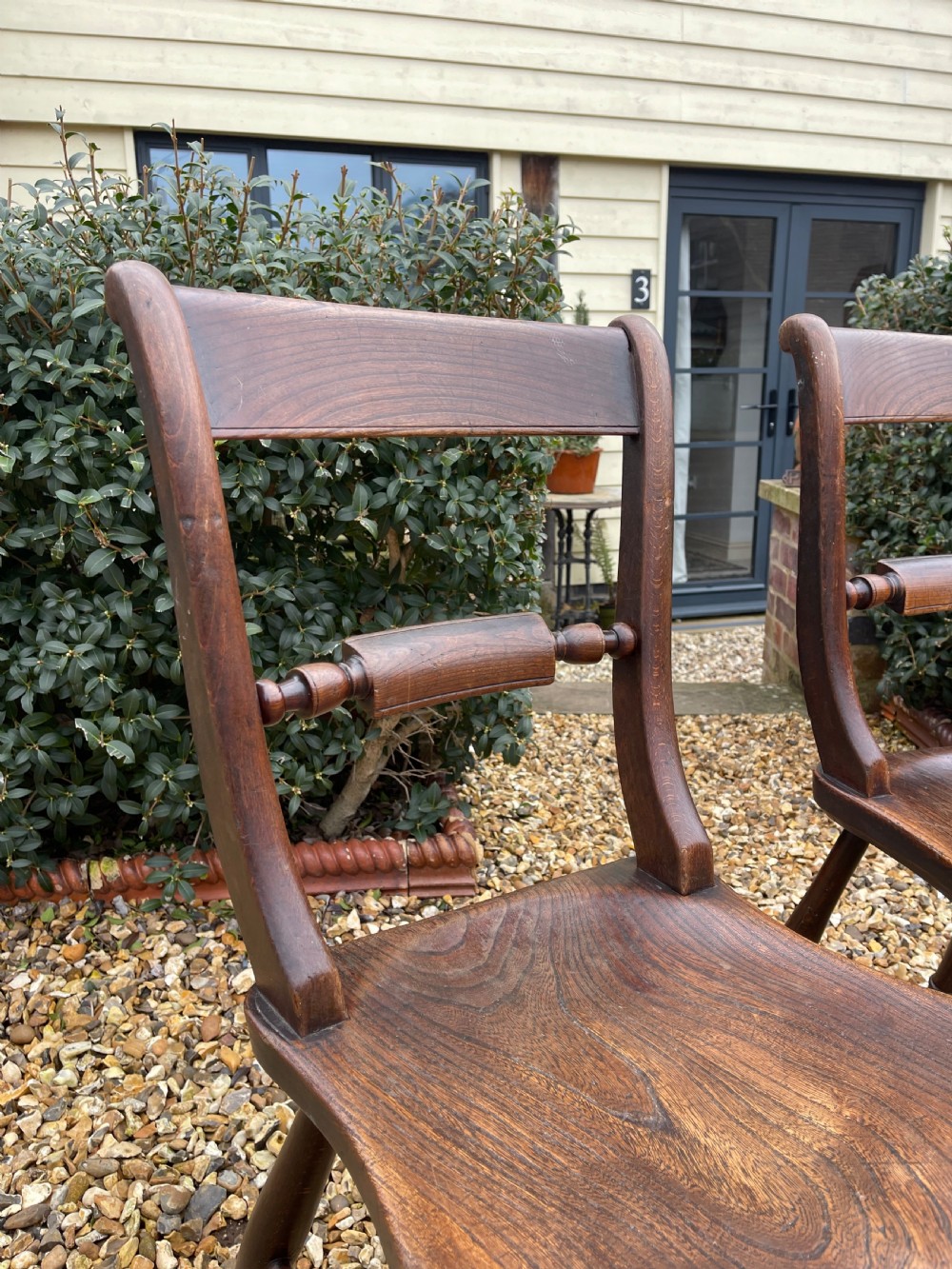 Set of four Victorian Oxford chairs  View III