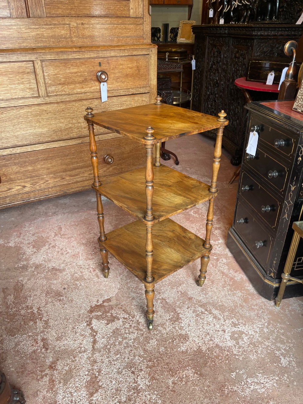 Nineteenth Century walnut whatnot