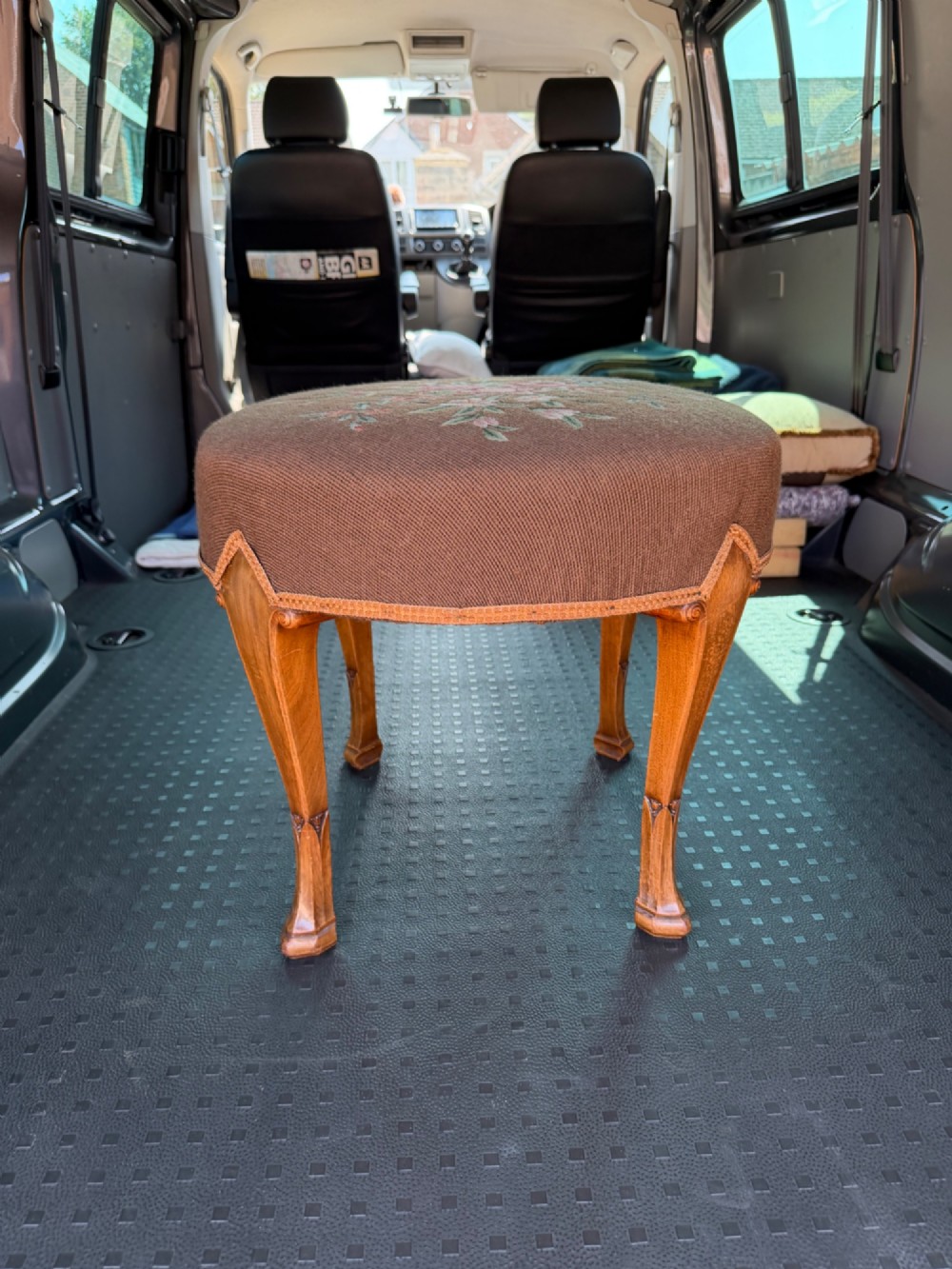 Walnut stool