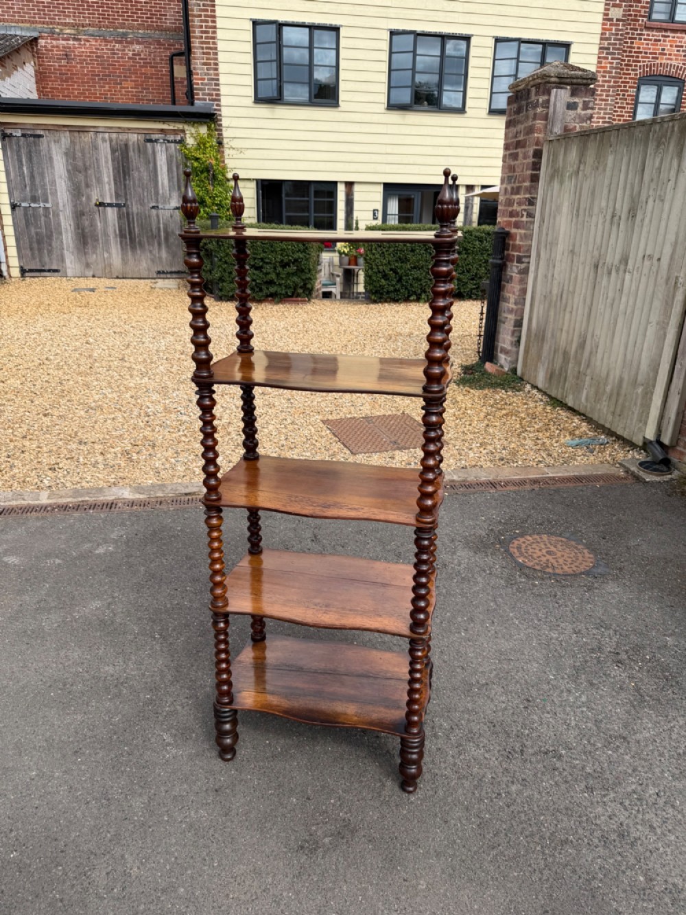 Nineteenth Century rosewood whatnot