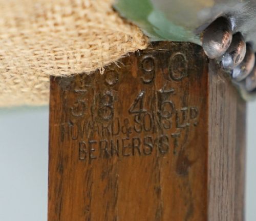 8 HOWARD SON'S STAMPED CIRCA 1900 BROWN LEATHER CARVER GAINSBOROUGH ARMCHAIRS - ADDITIONAL PHOTO 8