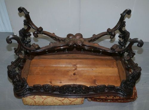 IMPORTANT ITALIAN ANGIOLO BARBETTI FIRENZE ANTIQUE CHERUB DESK LIBRARY TABLE - ADDITIONAL PHOTO 9