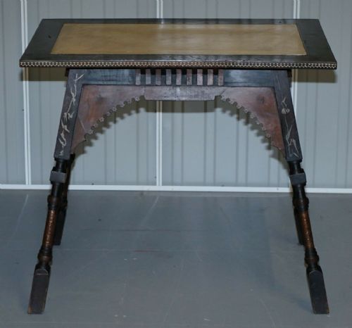 IMPORTANT AND RARE ORIGINAL CIRCA 1900 CARLO BUGATTI OCCASIONAL TABLE EBONISED - ADDITIONAL PHOTO 3