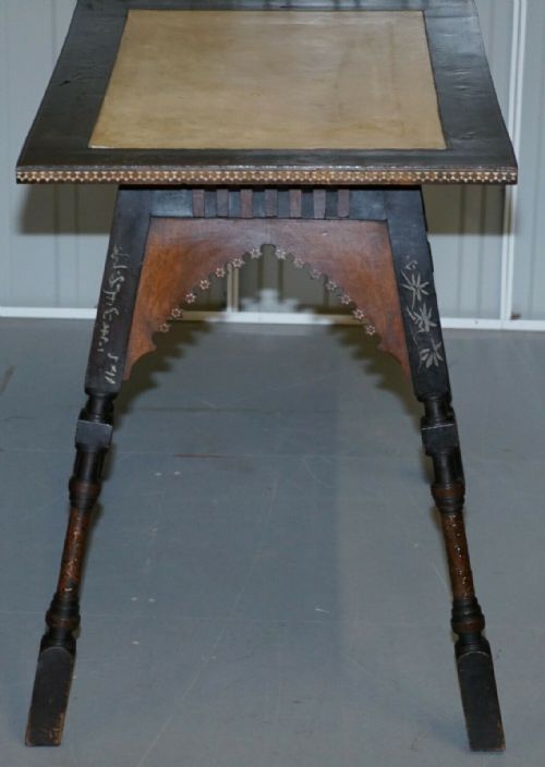 IMPORTANT AND RARE ORIGINAL CIRCA 1900 CARLO BUGATTI OCCASIONAL TABLE EBONISED - ADDITIONAL PHOTO 10