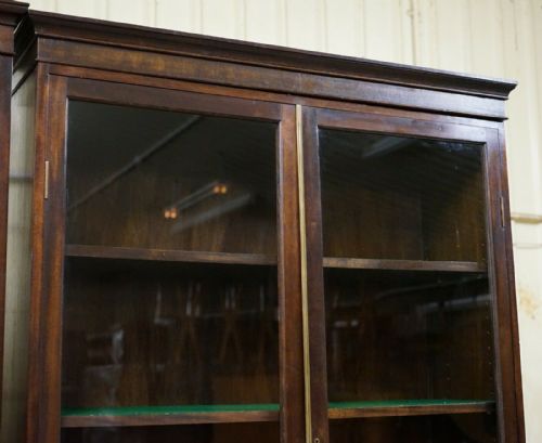 RARE SET OF FOUR OXFORD LIBRARY VICTORIAN BOOKCASES IN MAHOGANY 412CM WIDE - ADDITIONAL PHOTO 4