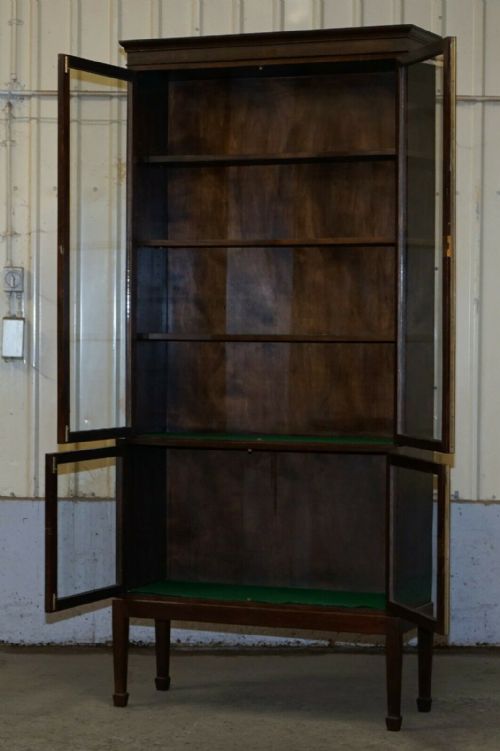 RARE SET OF FOUR OXFORD LIBRARY VICTORIAN BOOKCASES IN MAHOGANY 412CM WIDE - ADDITIONAL PHOTO 8